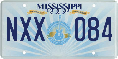 MS license plate NXX084