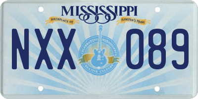 MS license plate NXX089
