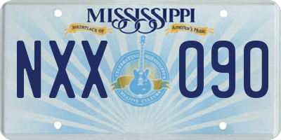 MS license plate NXX090