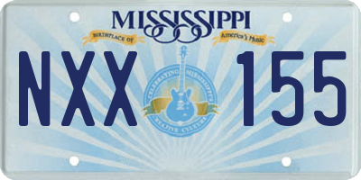 MS license plate NXX155