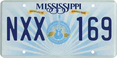 MS license plate NXX169