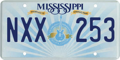 MS license plate NXX253