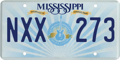MS license plate NXX273