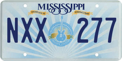 MS license plate NXX277