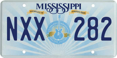 MS license plate NXX282