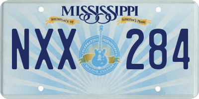 MS license plate NXX284
