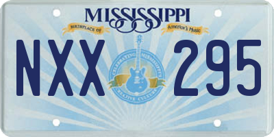 MS license plate NXX295