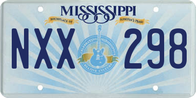 MS license plate NXX298