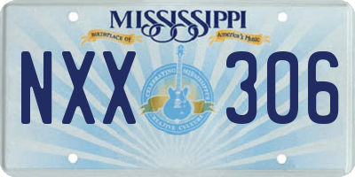 MS license plate NXX306
