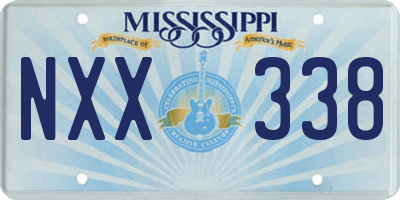 MS license plate NXX338
