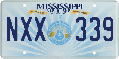MS license plate NXX339