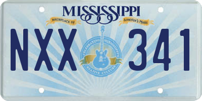 MS license plate NXX341