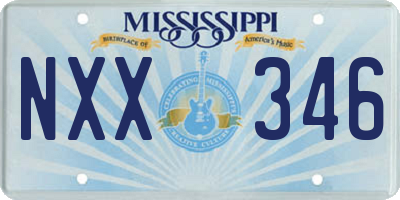 MS license plate NXX346
