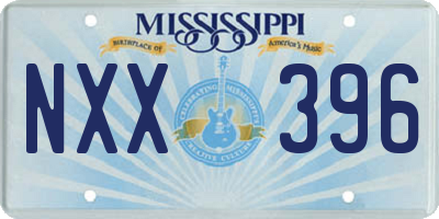 MS license plate NXX396