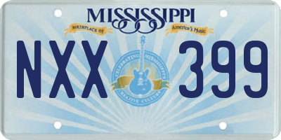 MS license plate NXX399