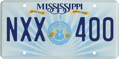 MS license plate NXX400