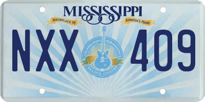 MS license plate NXX409
