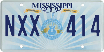 MS license plate NXX414