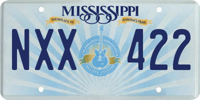 MS license plate NXX422