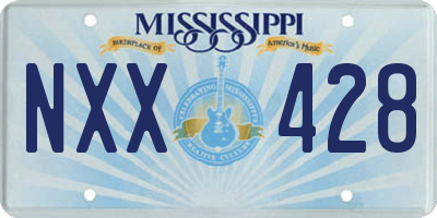 MS license plate NXX428