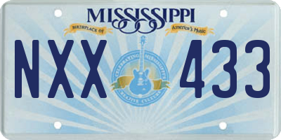 MS license plate NXX433
