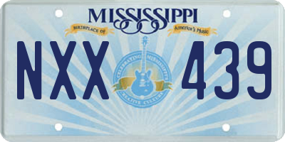 MS license plate NXX439