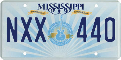 MS license plate NXX440