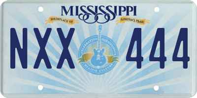 MS license plate NXX444