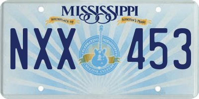 MS license plate NXX453