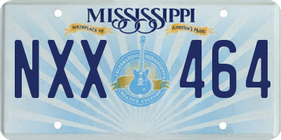 MS license plate NXX464