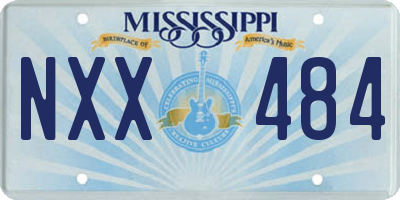 MS license plate NXX484