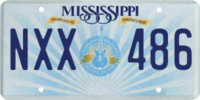 MS license plate NXX486