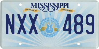 MS license plate NXX489