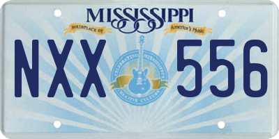 MS license plate NXX556