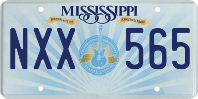 MS license plate NXX565