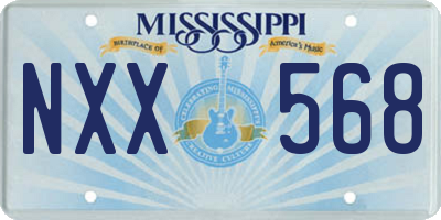MS license plate NXX568