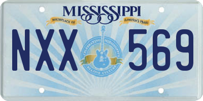 MS license plate NXX569