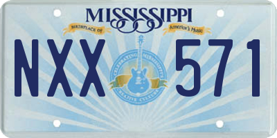 MS license plate NXX571