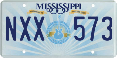 MS license plate NXX573