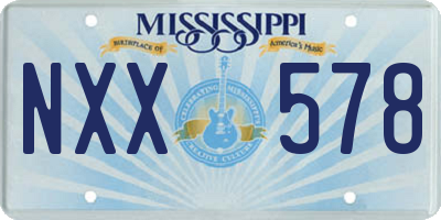 MS license plate NXX578
