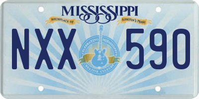 MS license plate NXX590