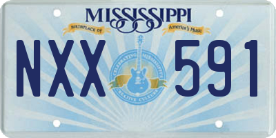 MS license plate NXX591
