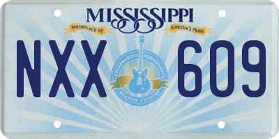 MS license plate NXX609