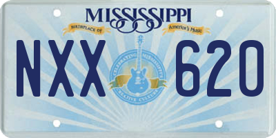 MS license plate NXX620