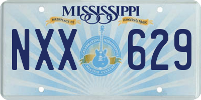 MS license plate NXX629