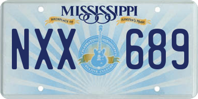 MS license plate NXX689