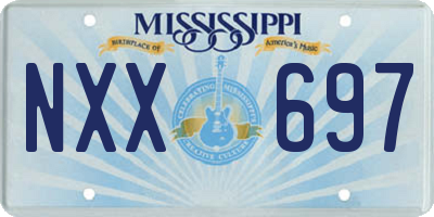MS license plate NXX697