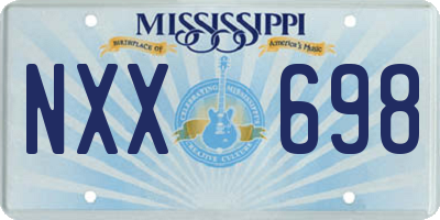 MS license plate NXX698
