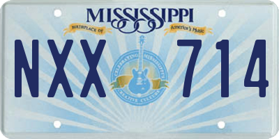 MS license plate NXX714