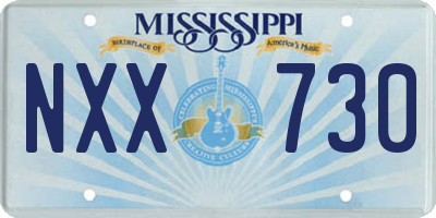 MS license plate NXX730
